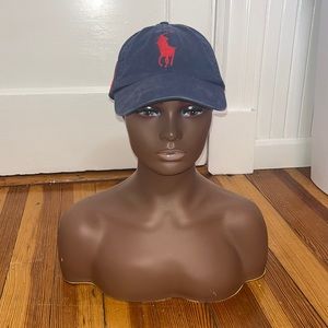 Polo Ralph Lauren Navy & Red Sport Cap
